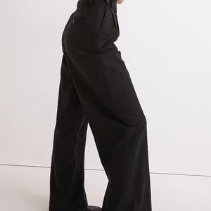 Madewell Harlow Wide-Leg Pant in Black Size 10